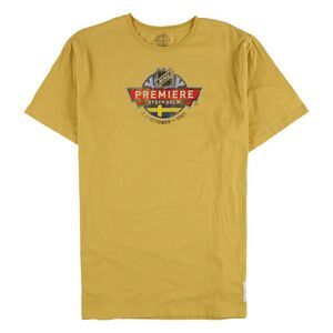 Retro Sport Mens Premiere Stockholm Graphic T-Shirt, Yellow, NWT